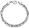 MATERIA Königskette Silber Herren Armband 20cm 5,4mm 31,5g diamantiert rhodiniert SA-10-20 cm