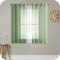 MRTREES Voile Gardinen Vorhang halbtransparent kurz mit Ösen in Leinenoptik Stores Gardinen Schals für Wohnzimmer Schlafzimmer Kinderzimmer Olivgrün 145×140cm (H×B) 2er Set