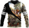 Canard Chasse Camo imprimé 3D Hommes Veste zippée Sweat à Capuche Unisexe Automne Hiver vêtements Hoodie S