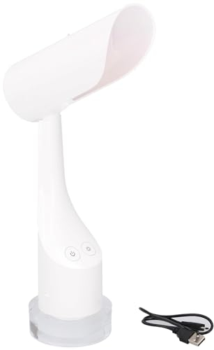 Grundig Schreibtischlampe und Nachtlicht - Weiß und mehrfarbig - Wiederaufladbar - 6 LEDS - Zusammenklappbar - 130 Lumen - 5W