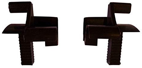 1 Paar Rolladen BRAUN Einlauftrichter Vorbaurollladen Trichter Schiene 53mm x 22mm