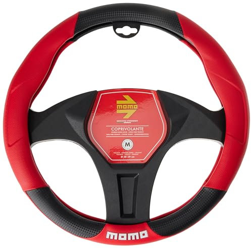 Momo Tuning Universell Lenkradabdeckung Schwarz Und Rot