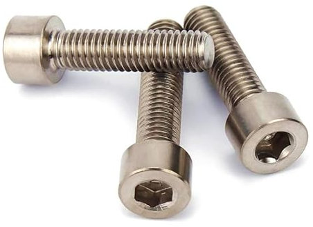 Les Vis à Bois M8 M10 DIN912 GR2 Titanium Hexagon Head-Cople Casquez vis (Length : 15mm, Taille : M10)