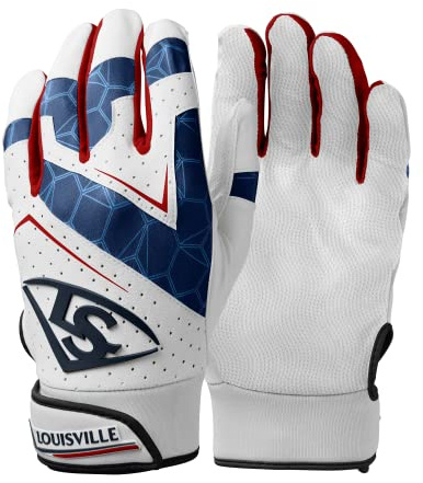 Louisville Slugger Youth Genuine 2.0 Batting Gloves - USA, Medium