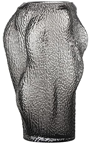 [W] Khalid Vase, Grau, Glas, D20,5xH32 cm