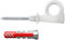 fischer 564173 Loop, Set aus 25 Ösenhaken-Schrauben und DuoPower 8 x 40 Dübeln, Spanplattenschrauben mit Haken, Flexible Schraubhaken zur Montage in zahlreichen Baustoffen EasyHook, Weiß