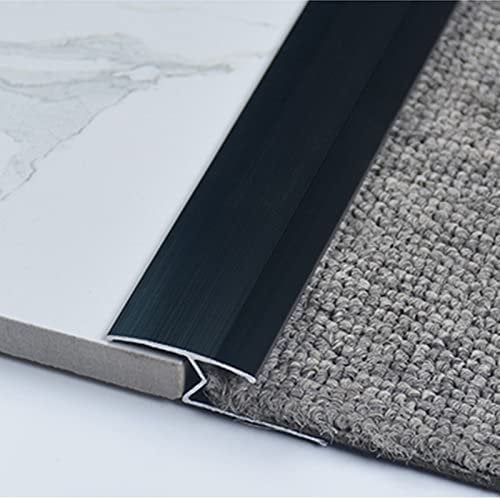 Carpet/Floor Transition Strip for Gap, Indoor Non Slip Uneven Flooring Reducer, Wood to Tile Thresholds Ramp for Indoor Outdoor Patio Door (Size : 140Cm/55.1In) (150Cm/59.1In)