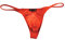 Innerternet Strings Maillots de bain en maille pour homme - Bretelles - Courtes - Sexy Mankini Tanga, Orange, S