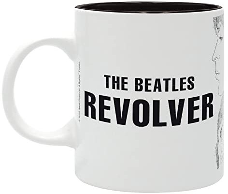 ABYSTYLE The Beatles Revolver - Taza de cerámica para café y té, 325 ml, diseño de banda de artistas musicales, regalo esencial para el hogar y la cocina