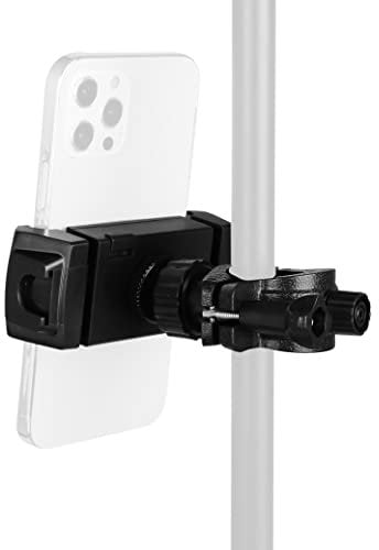 Mr.Power Mic Stand Phone/Tablet Holder, Fits Devices from Screen Size 4.7 to 11 Inches, Perfect for Video Recording, Performance, Instrumental Playing, Stage, Studio, House Party Karaoke etc
