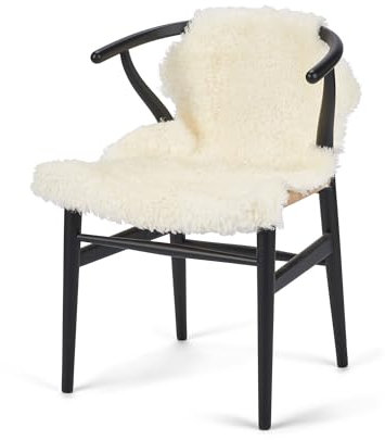 NORDIC SHEEP Lammfell Kurzhaar 90x60 cm | Lammfell Echt für das Sofa, den Stuhl oder rund um den Esstisch | Jedes Teppich ist EIN Unikat und von der Natur geschaffen | Farbe: Weiß