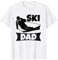 Herren Skifahrer Papa Skiliebhaber Skisport T-Shirt