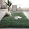 Jyswx Shaggy Teppich Wohnzimmer - Hochflor Flauschig Teppiche Waschbar - Moderne Langflor Teppich für Wohnzimmer, Schlafsaal, Schlafzimmer, Korridor, Größe:160x200CM, Farbe: Dunkelgrün
