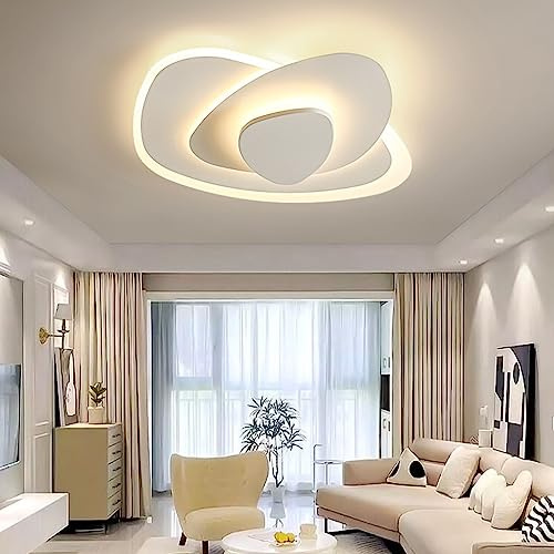 Deckenlampe LED Schlafzimmer Deckenleuchte Dimmbar 3500K-6500K Geometrisches Deckenlicht Dreieck Design Deckenleuchten Modern Kreative Lampen Arbeitszimmer Wohnzimmer Büro Esszimmer Lampen ( Size : 50