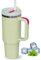 TUMBLERRY H2.0 Tumbler with Straw and Lid | 40oz-1200ml Stainless Steel Vacuum Insulated Cup with Handle | Travel Flask Car Coffee Mug for Hot and Cold Drinks (Mint Green)
