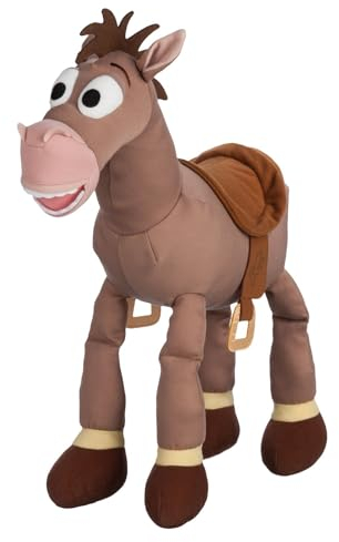 DISNEY STORE Toy Story Peluche Bullseye avec yeux brodés et peluche douce, convient à tous les âges