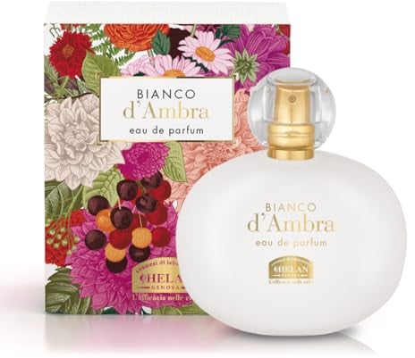 Helan, Bianco d'Ambra - Profumo Donna con Note Sensuali Speziate, Eau de Parfum Femminile con Iris e Felce, Profumi Donna Leggeri Fragranza Muschiata con Incenso, Durata 4-5 Ore, Made in Italy, 100 ml