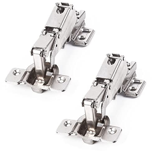 SBTRKT 2 bisagras de gabinete de 165 °, bisagras de gabinete Ajustables hidráulicas Ocultas, adecuadas for vitrinas de vitrinas de Vino, etc.