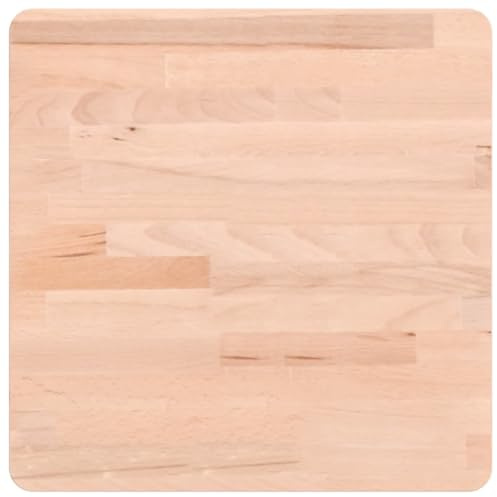 vidaXL Tischplatte 40x40x1,5 cm Quadratisch Massivholz Buche
