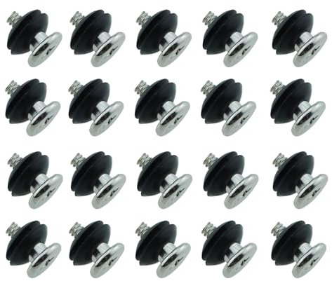 SQXBK 20PCS 3.5 Inch Anti Vibration Mounting Screws Black Hard Disc Vibration Damping Screws Suitable for Computer Chassis Cabinet