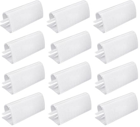 HDGSAFD Lot de 12 pinces à nappe en plastique transparent - Fixation de nappe - Pour l'extérieur, les réunions de pique-nique et le camping