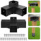 Kit de supports de pergola, support d'angle robuste pour bois de 10,2 x 10,2 cm (réel 8,9 x 8,9 cm), pergola, jardin (B)