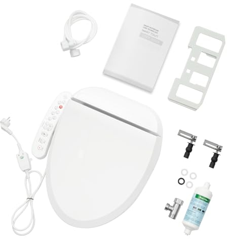 Elektronischer Bidet Sitz Smart Dusch Wc Aufsatz Toilettensitz Elektrisch GewäRmter Sitze Intelligenter Dusche Beheizter Toilette Toilettendeckel Mit Funktion Odusche DüSe Absenkautomatik 1350W