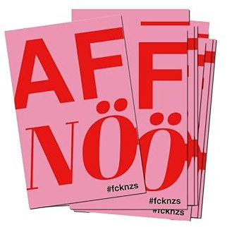 50x AFnö Sticker | Set mit 50 Aufklebern | fcknzs fck afd nzs Abziehbilder | Politisch, Links fckafd | Wetterfest für Outdoor & indoor | 5,5cm x 8,5cm