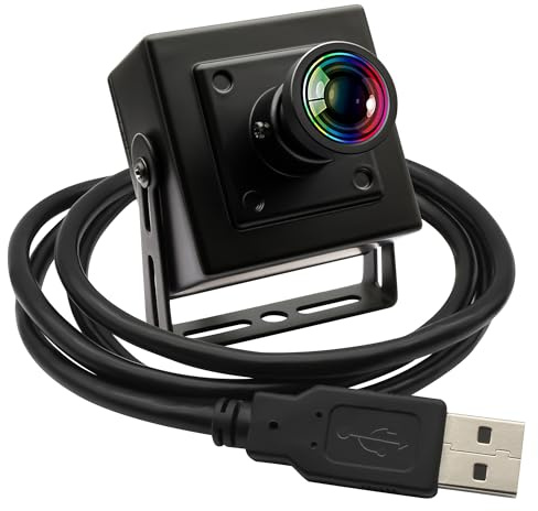 IEights 5MP Global Shutter Webcam for Laptop 60fps High Speed PC Camera Wide Angle 120degree Low Distortion Lens Web cam Mini UVC USB2.0 Lightburn Camera for Laser Engraver 5mp 50fps USB WebCamera