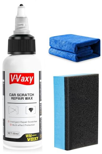 V-Vaxy Kratzer Entferner für Autos, Auto Kratzer Entferner, Polierpaste Kratzerentferner Auto Kratzerentferner Paste mit Anti-Kratzer Schutz, Entfernt Kratzer Effektiv und Schnell