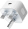 USB C Plug, PD 20W Fast Charge iPhone Charger USB C Power Adapter Wall Head Type-C Charging Adaptor UK Plug for iPhone 16 15 14 13 12 11 Pro Max Plus XS XR X 8 7, Pad Pro Air Mini, Galaxy and More
