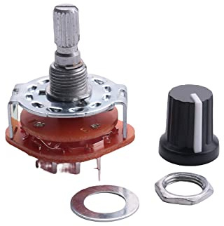 Asyduey Maquina electronica 4P3T 4 3 Posiciones 2 cubiertas 16 pin Interruptor rotativo