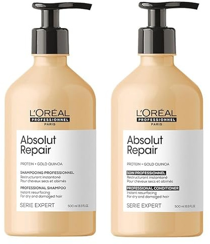 L'Oreal Professionnel Serie Expert Absolut Repair Shampoo 500ml & Serie Expert Absolut Repair Conditioner 500ml Duo