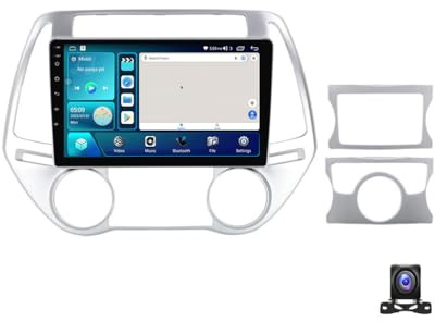 JHYUUKAU Android 13 Autoradio 2 Din Stereo Für Hyundai i20 2012~2014 Doppel Din 9 Zoll Auto Navigations Bildschirm Mit FM RDS DSP Carplay/Android Auto Mit Rückfahrkamera,4 core m150s 2g+32g