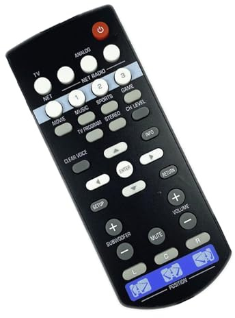 Ergonomische Soundbar-Fernbedienung für FSR86 ZP80780 SRT1500 YSP-1600 Heimkino-Fernbedienung, ersetzt leichte Fernbedienung