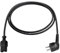 as - Schwabe Cordon d'alimentation 120°C - 2 m câble chauffant en caoutchouc H05RR-F 3G 1,0 - contact de mise à la terre fiche centrale et prise de chaleur - usage intérieur - IP20 - noir I 70873