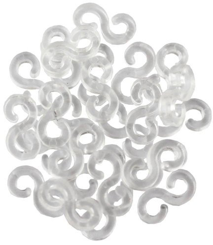 ETHAHE Loom Bands Recharge de 100pcs S-Attaches pour Bracelets Elastiques