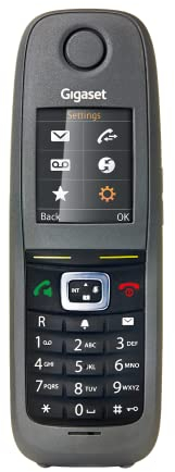 Gigaset R650H PRO - schnurloses DECT-Telefon zum Anschluss am Router - stoßfesten Gummigehäuse - wasserabweisend und staubsicher IP65, HD-Voice, LED für optische Rufanzeige, schwarz