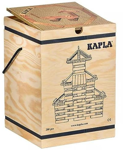 Kapla 280 Holzkiste mit Kunstbuch Braun (3+)