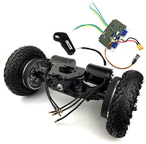 Elektrisches Skateboard-LKW Weg vom Straßen-Skateboard Riemen-Antriebs-LKW 4 Rad-Longboard Berge-Skateboard 11 Zoll-LKW 8 Zoll-Rad (Drive with RC)