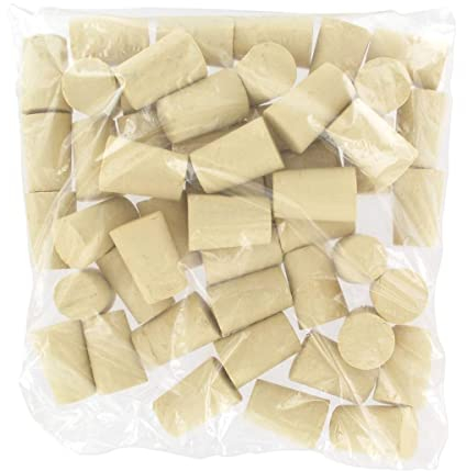 Fackelmann 005000 Lot de 50 Bouchons en Liège Coniques pour Bouteilles de Vin, Beige, 3,3 x 2,1 cm