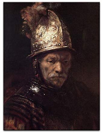 Bilderdepot24 Kunstdruck Poster - Rembrandt Der Mann mit dem Goldhelm 60x80 cm ca. A1 - Alte Meister Bild ohne Rahmen
