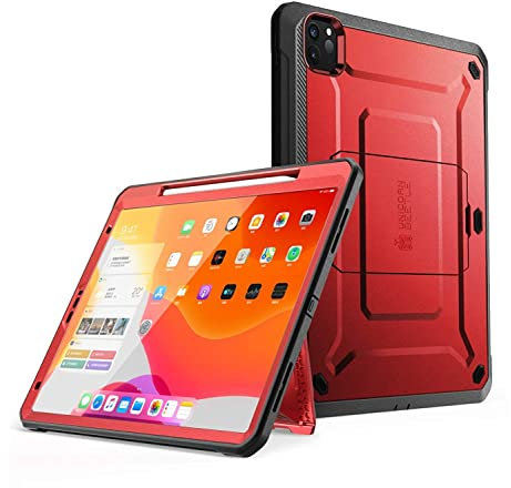 Supcase Unicorn Beetle Pro Series Full-Body Rugged Kickstand Schutzhülle für 11 Zoll iPad Pro 11 (2020 Release), Ruddy
