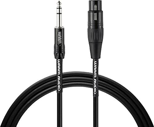 Warm Audio XLRf-TRSm-6 Pro Audio Cable (perfected audio engineering, superior construction, pristine audio reproduction, flawless sound quality, unparalleled reliability).
