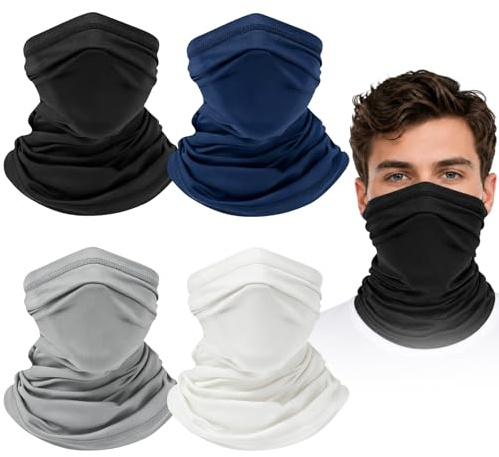 Multifunktionale Kopfbedeckung, Gesichtsschlauchtuch, Bandana, Stirnband, winddicht, elastisch, für Damen und Herren, weicher und bequemer Gesichtsschutz, Stirnband für Outdoor-Sport, Radfahren