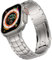 Bandsie Correa de Titanio Compatible con Apple Watch Correa 45mm 44mm 42mm, Premium Grade 2 Titanium Metal Band con Hebilla de Acero Inoxidable para iWatch SE/Series 9 8 7 6 5 4 3 2 1, Tank Tread