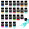 EPODA Epoxidharz Farbe Mica Pulver, Mica Powder 24 Farben × 10g, Pigment Harz Epoxid, Pigmentpulver für Epoxidharz, Farbe für Harz