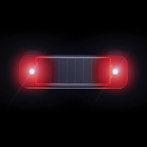 Solarbetriebener Auto-Alarm - Simulierter Attrappen-Alarm Mit LED-Blinklampe - Tragbarer Diebstahlschutz für Die Meisten Autos und Fahrräder