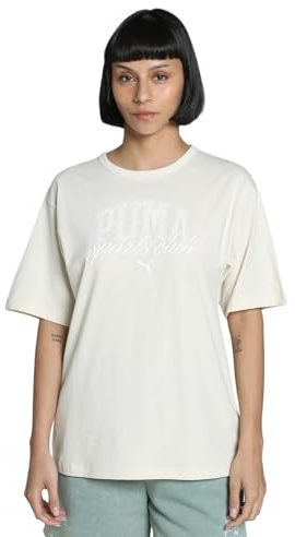 PUMA Unisex Class Relaxed Tee T-Shirts, Alpine Snow, L