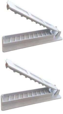 Kliplinc 2 St¨¹Ck Kebab Maker BBQ Fleischspie?Maschine Wiederverwendbar f¨¹r Kebab Maker Barbecue f¨¹r K¨¹Chengrillzubeh?R, Wei?